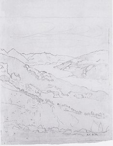 بحيرة ثون من الطريق إلى Schynigen Platte بواسطة فرديناند هودلر